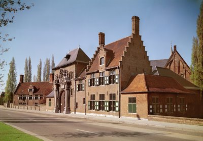 View of the entrance to the Abbey of Bijloke by Unbekannt Unbekannt